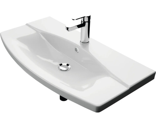 Waschtisch mit Armatur für das Badezimmer