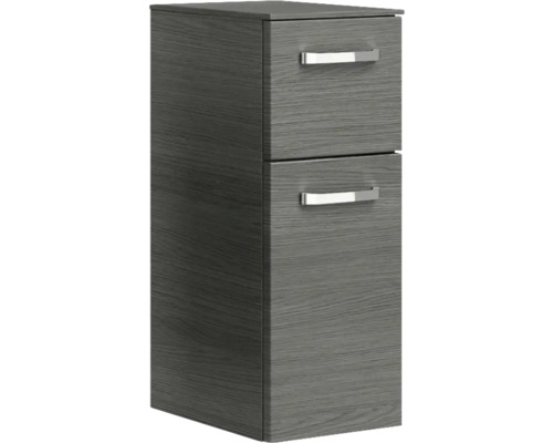Hochschrank mit zwei Schubladen und Griffen