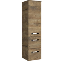 Hochschrank mit drei Schubladen im Holzdesign für das Badezimmer