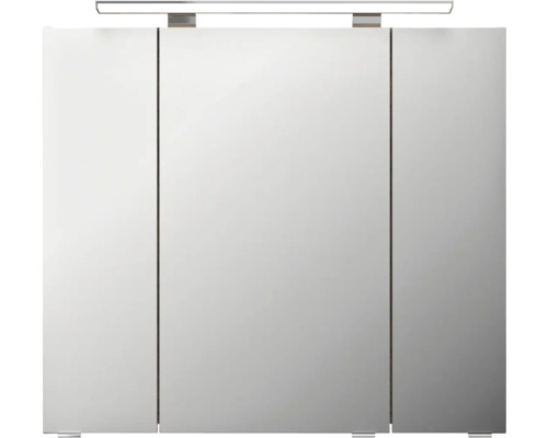 Spiegelschrank mit Beleuchtung und drei Türen