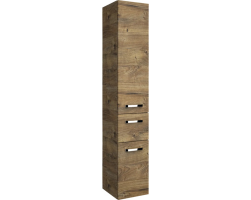 Hochschrank mit drei Schubladen und Holzoptik