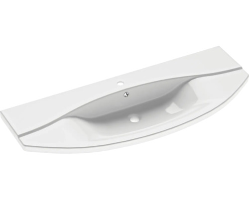 Keramikwaschbecken mit Hahnloch und Überlauf