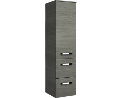 Grauer Badezimmer Hochschrank mit drei Schubladen