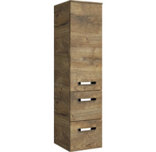 Hochschrank mit drei Schubladen und Holzdekor