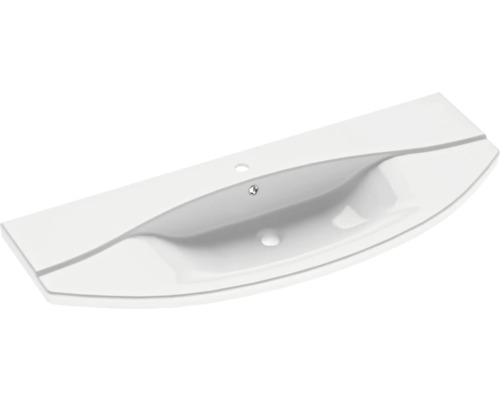 Keramik Waschbecken mit Hahnloch und Überlauf