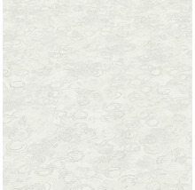 Weiße Vinyltapete mit kreisförmigem Muster