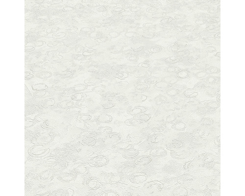 Weiße Vinyltapete mit kreisförmigem Muster