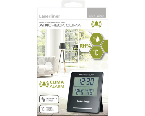 Laserliner AirCheck Clima Feuchtigkeitsmesser für Innenräume in Verpackung