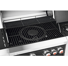 Grill mit Grillrost und Warmhalterost