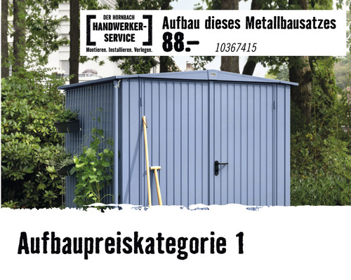 Aufbau eines Metallbausatzes mit Hornbach Handwerkerservice.