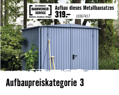 Kaminholzunterstand Biohort WoodStock 150 157 x 102 x 199 cm dunkelgrau-metallic Metallgartenhaus mit Montage-Service und Aufbaupreiskategorie
