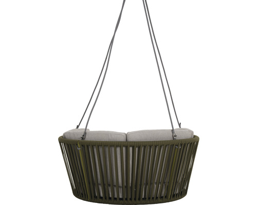 Hängesessel mit Seilaufhängung und Polster