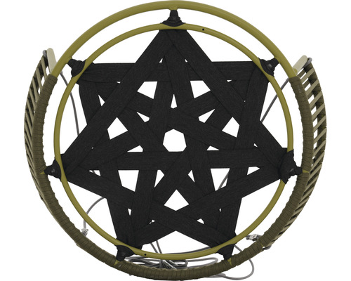 Hängesessel mit geflochtener Sitzfläche