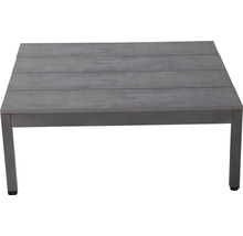 Gartenmöbelset GARDEN PLACE Stella 4-Sitzer 4 tlg. schwarz grau aus robustem Aluminium, stapelbar, inkl. Auflagen