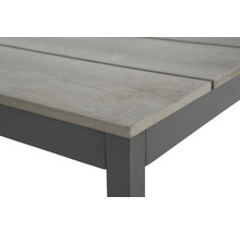 Gartenmöbelset GARDEN PLACE Stella 4-Sitzer 4 tlg. schwarz grau aus robustem Aluminium, stapelbar, inkl. Auflagen