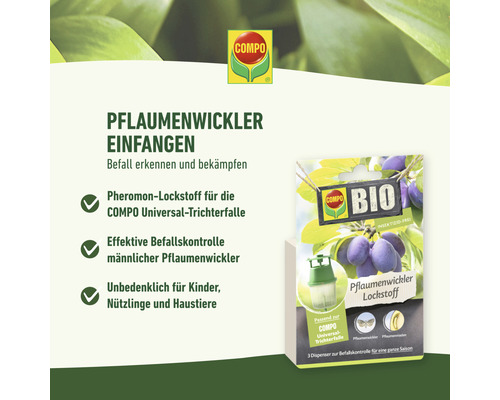 Compo Pflaumenwickler Lockstoff zur Befallskontrolle