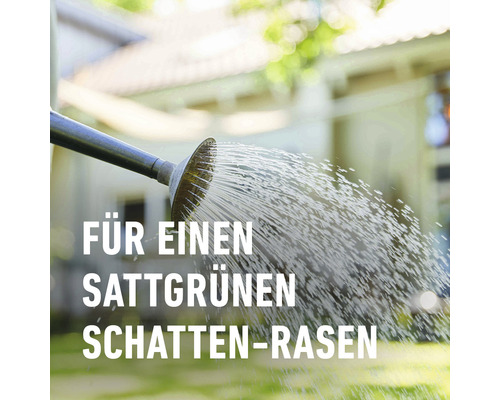 Bewässerung eines Rasens mit einer Gießkanne