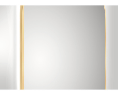 Rechteckiger Spiegel mit abgerundeten Ecken