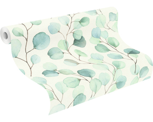 Tapetenrolle mit Eukalyptusmuster