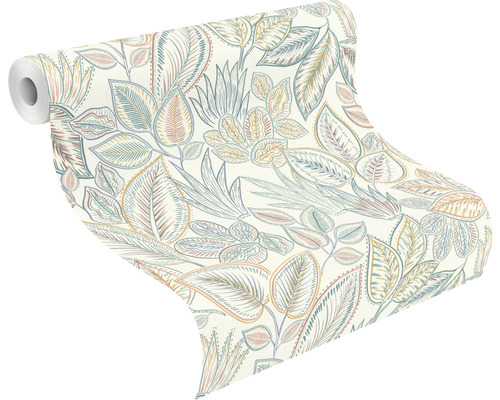 Tapetenrolle mit Blattmuster