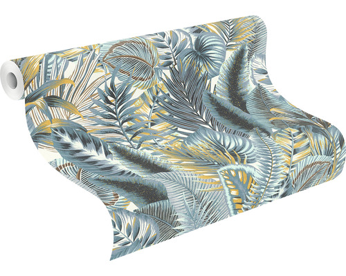 Tapetenrolle mit tropischem Blätterdesign