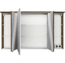 Offener Spiegelschrank mit Fachböden
