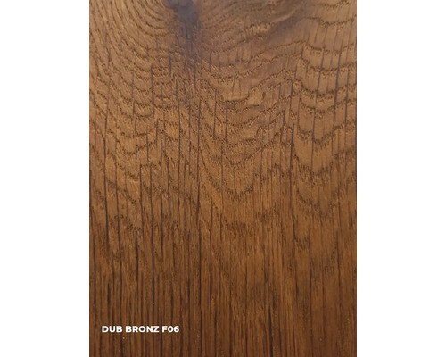 Nahaufnahme einer Holzoberfläche mit dem Dekor Eiche Bronze F06