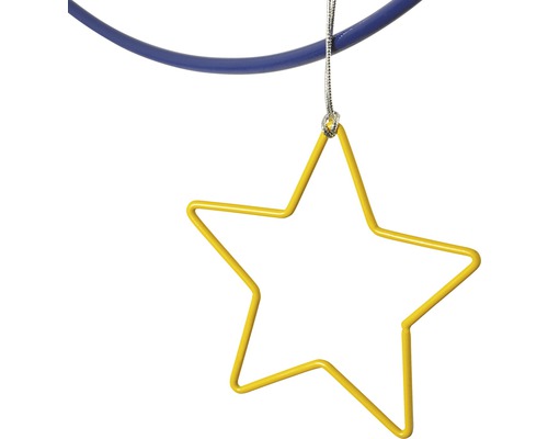 Dekostern aus Metall mit Aufhängung