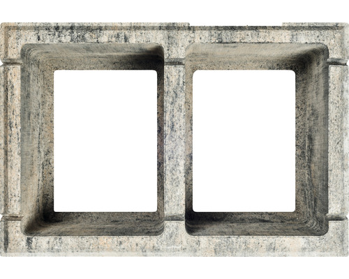 Beton-Hohlblockstein mit zwei Öffnungen