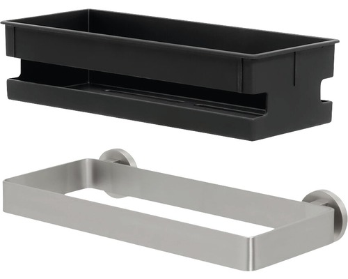 Badezimmer-Set mit einer Ablage und einem Handtuchhalter