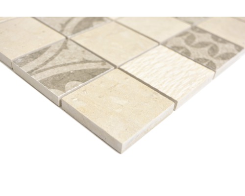 Mosaikfliese aus Steinzeug mit Muster
