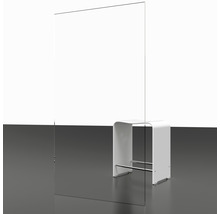 Eckeinstieg mit Drehfalttür SCHULTE 80 x 80 cm Profil chrom Klarglas Türanschlag links Türanschlag rechts Puffergriff