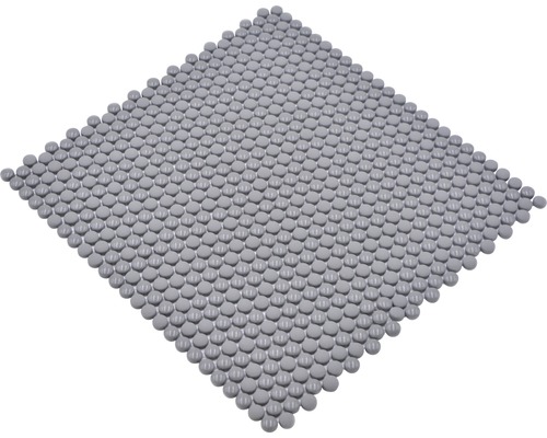 Mosaikmatte aus kleinen runden Steinen