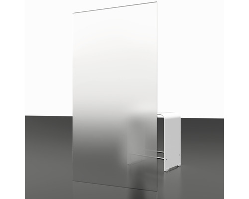 Sichtschutzwand aus Glas mit Standfuß