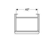 GEBERIT Waschtischunterschrank Smyle Square Türanschlag rechts 53,6 cm weiß 500.365.00.1