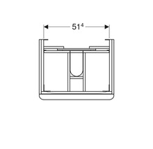 GEBERIT Waschtischunterschrank Smyle Square 58,4 cm weiß 500.352.00.1-thumb-1
