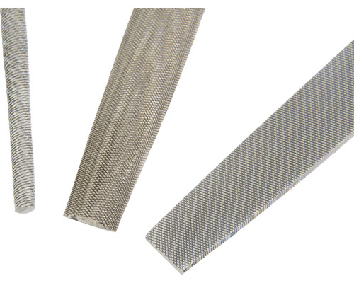 Verschiedene Metallfeilen im Detail