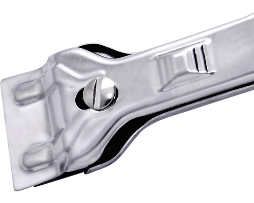 Glasschaber aus Metall mit Schraube zur Klingenbefestigung