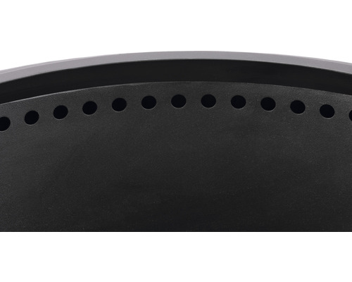 Detailansicht einer Feuerschale mit Luftlöchern