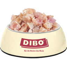 DIBO Hundenahrung mit Hühnchen in einem Napf