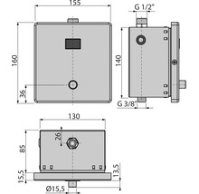 Automatischer Urinal-Druckspüler ASPK-KT-thumb-2