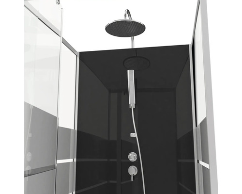 Dusche mit Kopfbrause und Handbrause