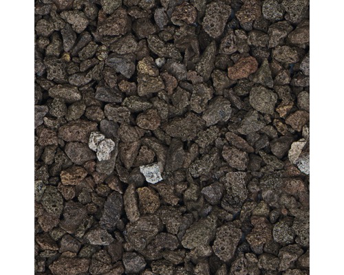 Nahaufnahme von Lavamulch für den Garten