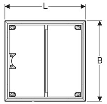 GEBERIT Installationsrahmen für Setaplano 90 x 90 cm 154.470.00.1
