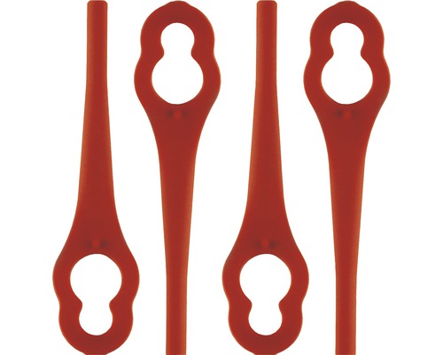 Messer für Rasentrimmer, Kunststoff, vier Stück
