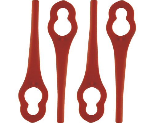 Messer für Rasentrimmer, aus Kunststoff, vier Stück