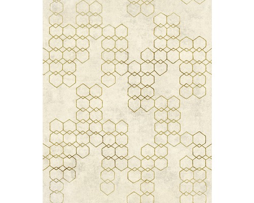 Tapete mit geometrischem Hexagonmuster