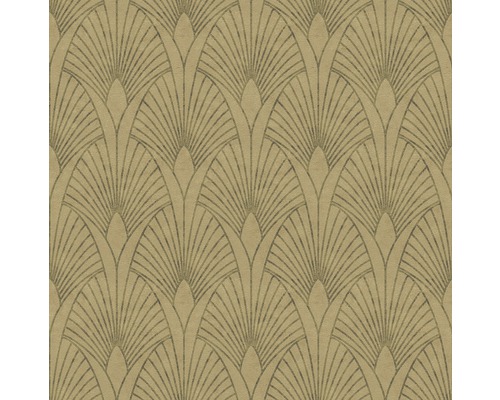 Tapete mit stilisiertem Fächer-Muster für Wandgestaltung