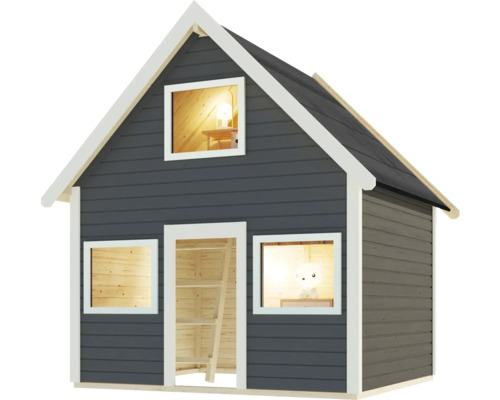 Spielhaus aus Holz mit Leiter