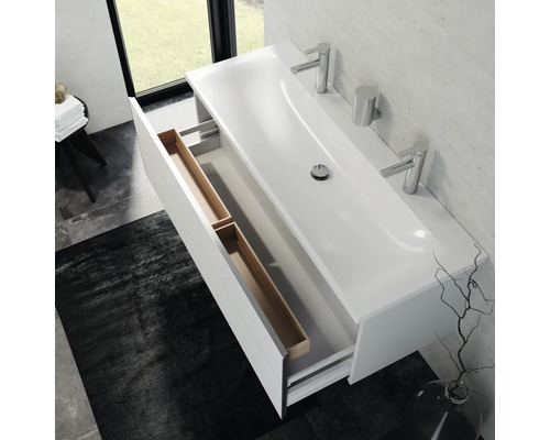 Badezimmerwaschtisch mit offenem Schubfach für Badezimmerbedarf